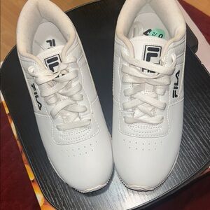Fila Cream Canvas Sneakers